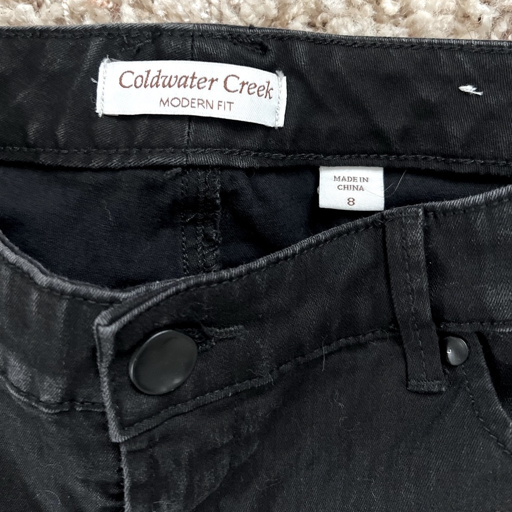 Coldwater Creek Jeans, modern fit in black. . Size 8. Great condition.
